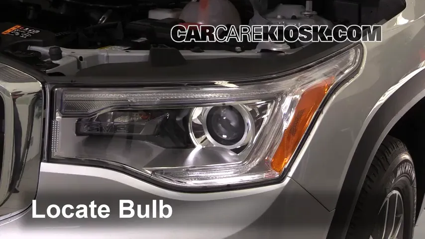 2017 GMC Acadia SLE 2.5L 4 Cyl. Lights Highbeam (replace bulb)